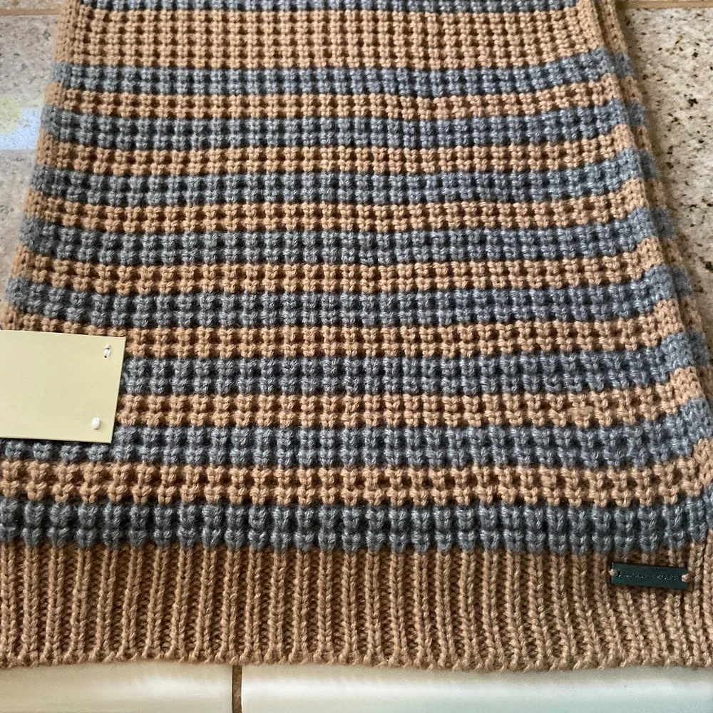 MICHAEL KORS Thermal Stripe Muffler Scarf